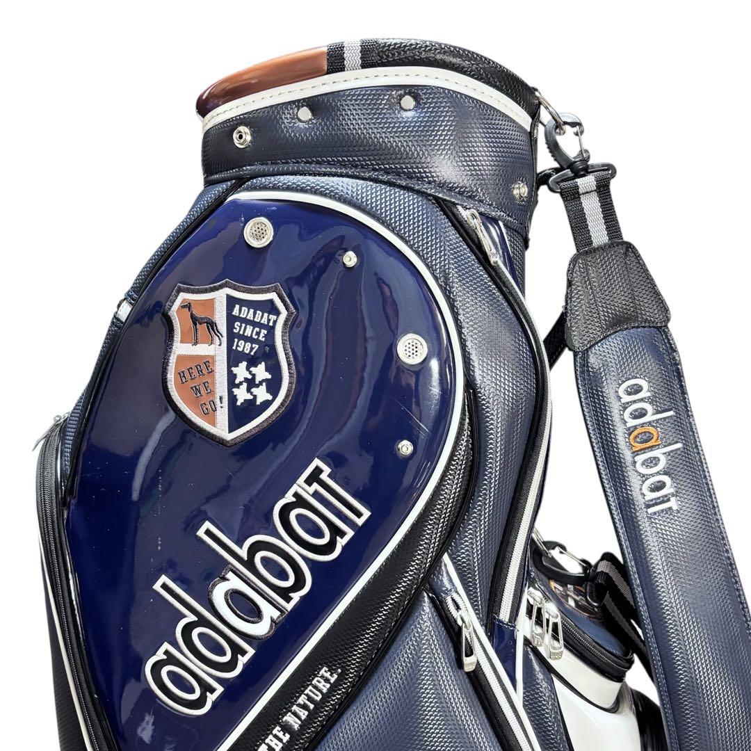 アダバット adabat キャディバッグ 高級感 エンブレム 9.5型