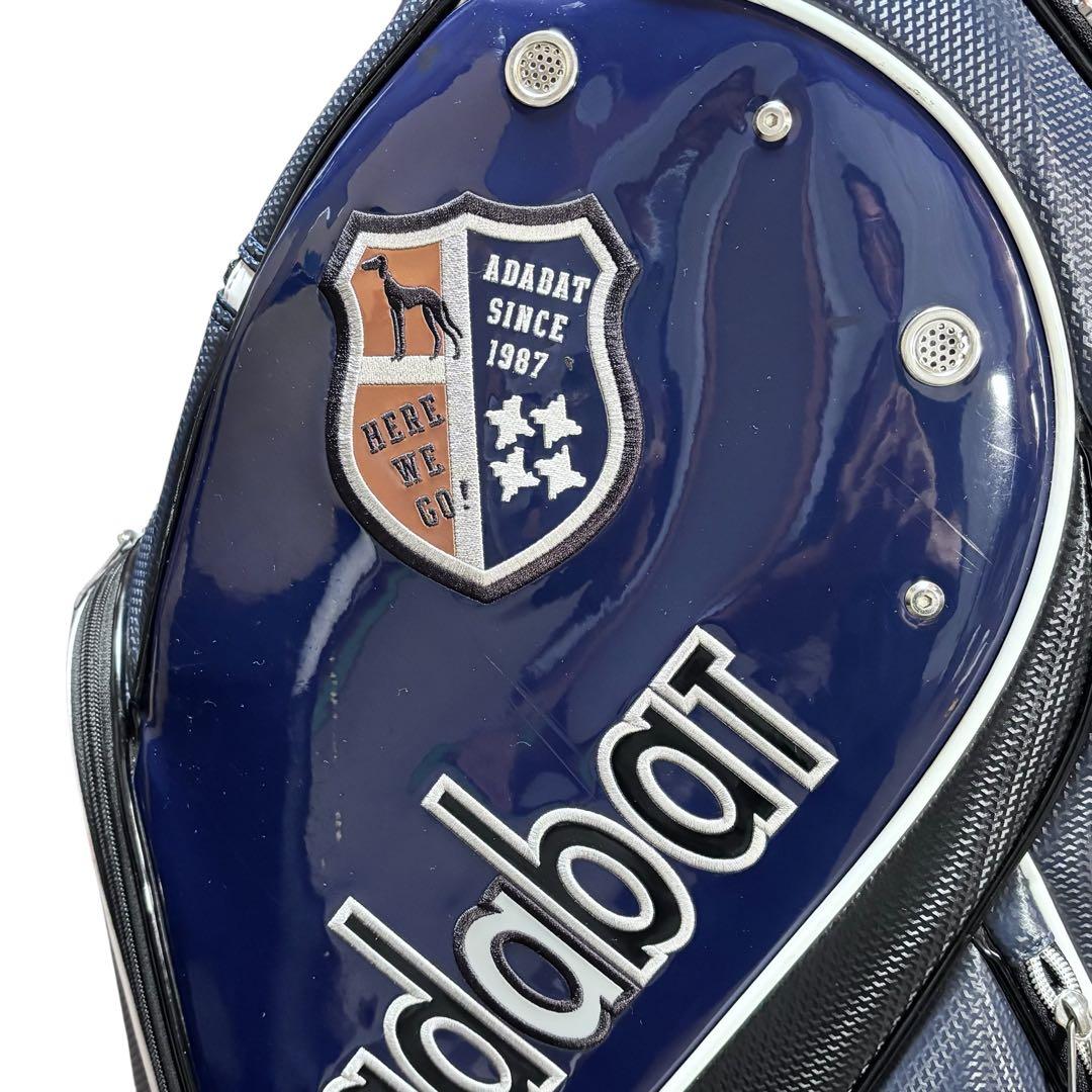 アダバット adabat キャディバッグ 高級感 エンブレム 9.5型