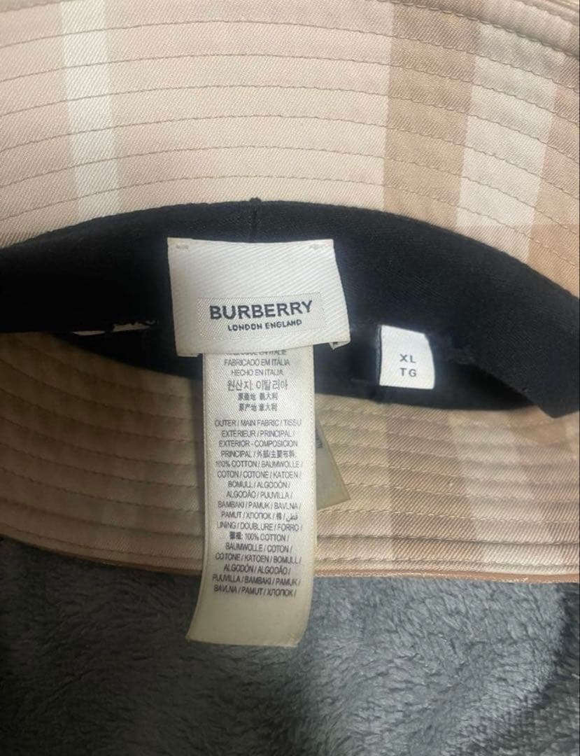 ☆★生産終了完売品★☆ Burberry テクニカルコットンバケットハット　希少