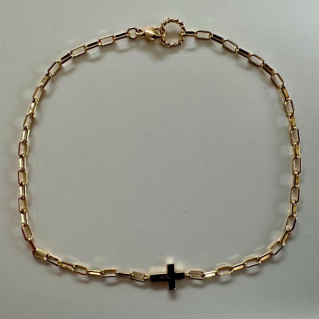 SJX DIAMOND CROSS ANKLET アンクレット 18K ダイヤ