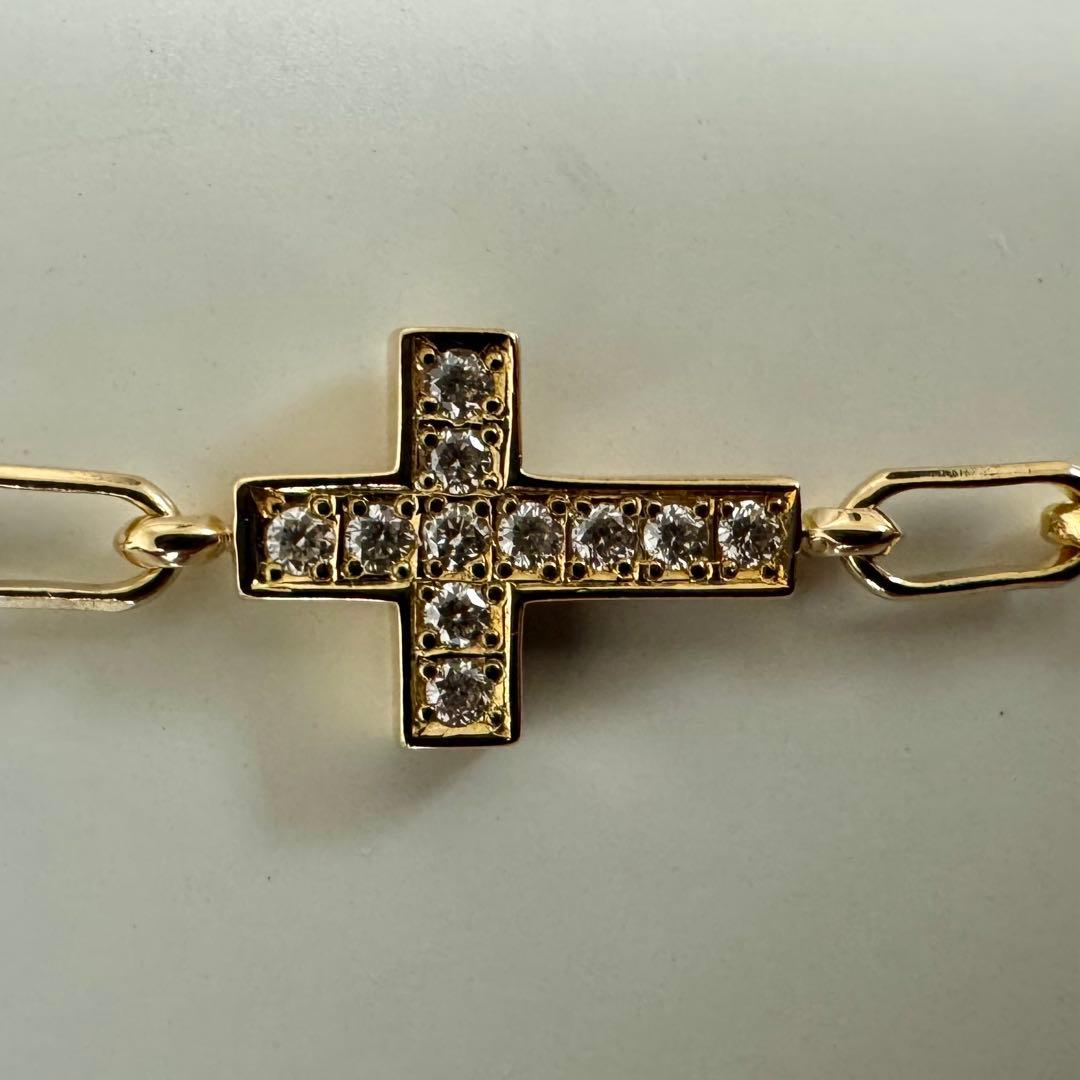 SJX DIAMOND CROSS ANKLET アンクレット 18K ダイヤ