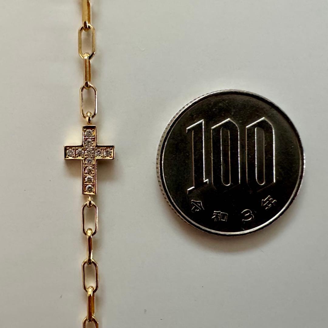 SJX DIAMOND CROSS ANKLET アンクレット 18K ダイヤ
