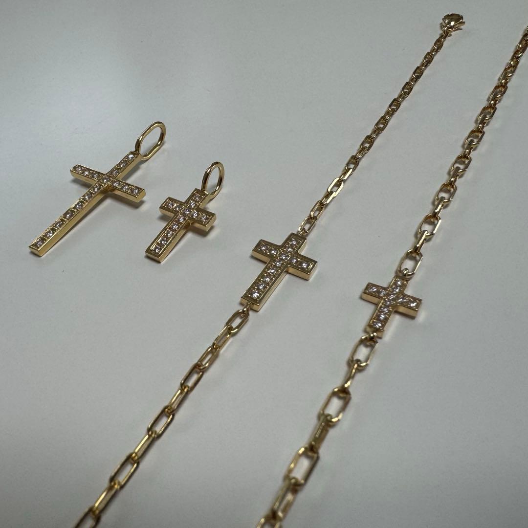 SJX DIAMOND CROSS ANKLET アンクレット 18K ダイヤ