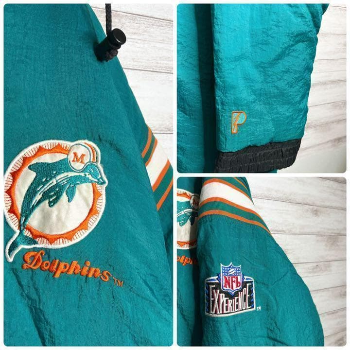 【入手不可能!!】NFL ✈︎マイアミドルフィンズ リバーシブル 中綿ブルゾン