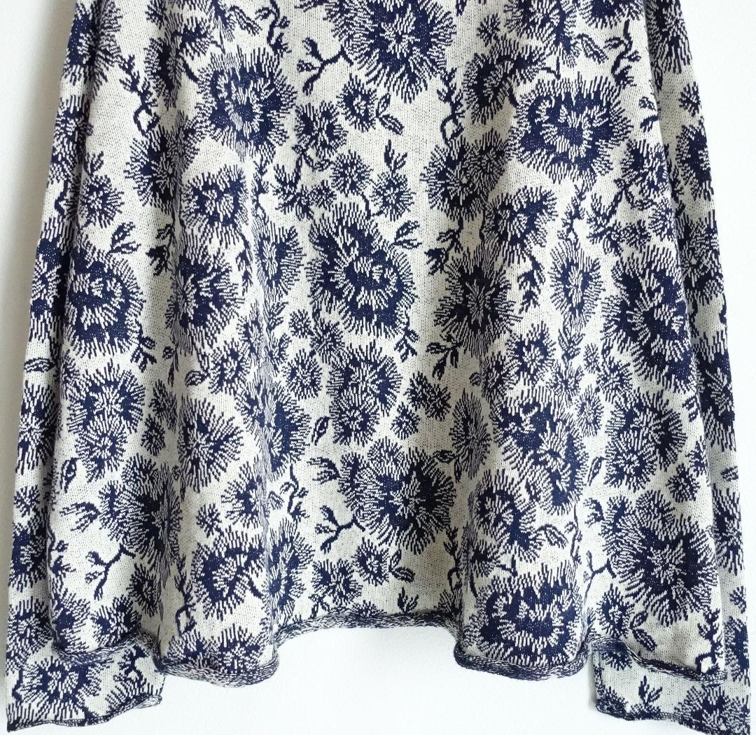 2023 新品Plantation☆カスリフラワージャガードプルオーバー 2