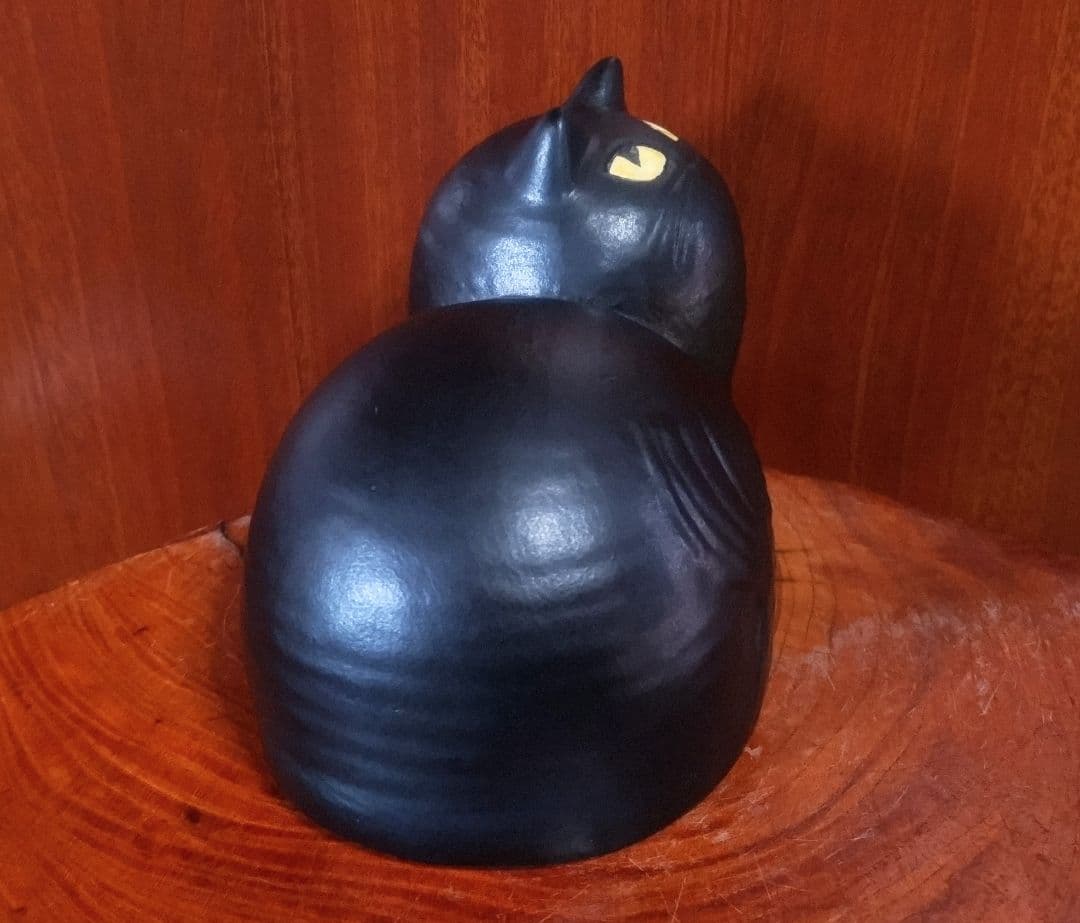 リサラーソン マイ オールブラック 深溝 北欧 美品