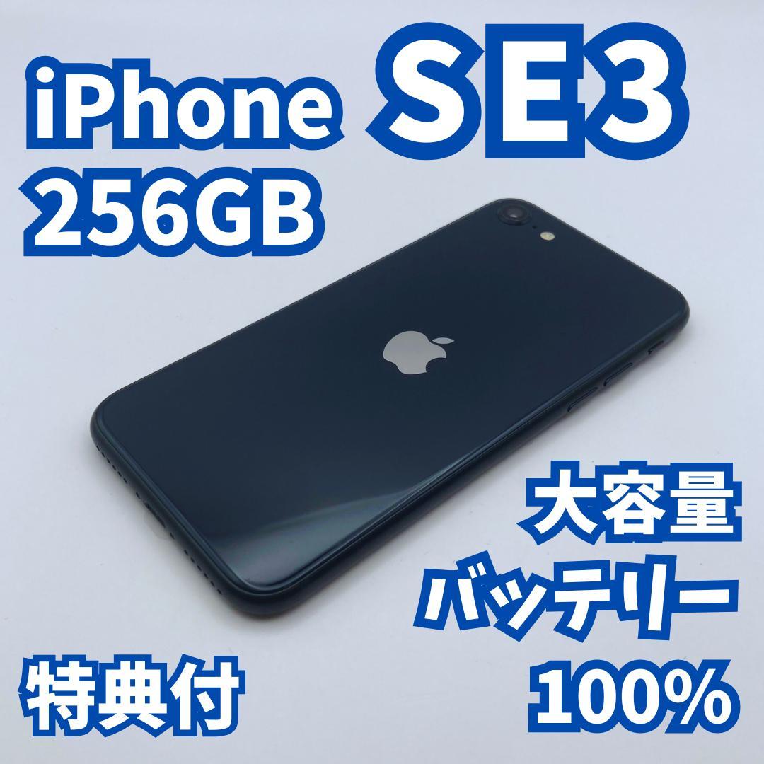 【極美品】iPhone SE3（第3世代）256GB 大容量バッテリー100%