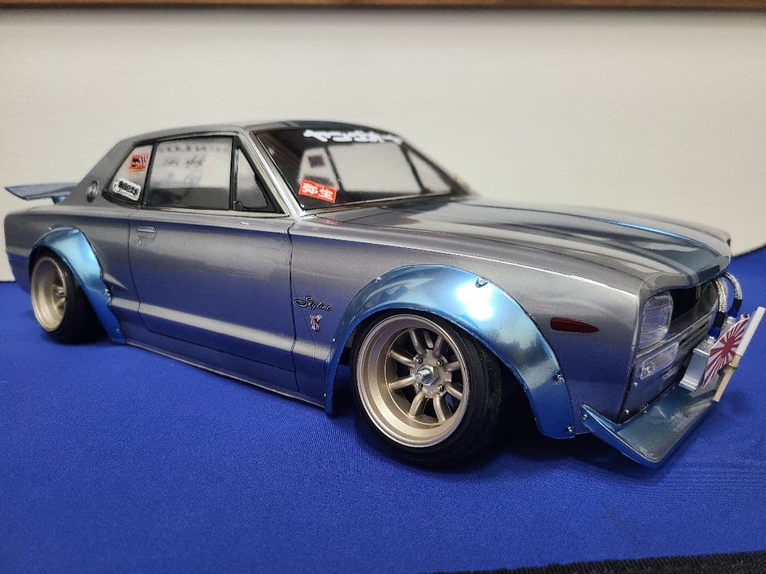 ラジコンボディ　ABCホビー　ハコスカ角目　　バリバリカスタム