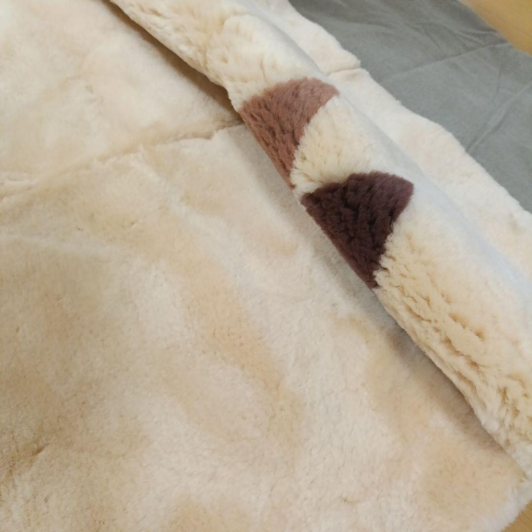 日本製　未使用　ムートンシーツ　奥田ムートン　シングルサイズ　手入れブラシ付
