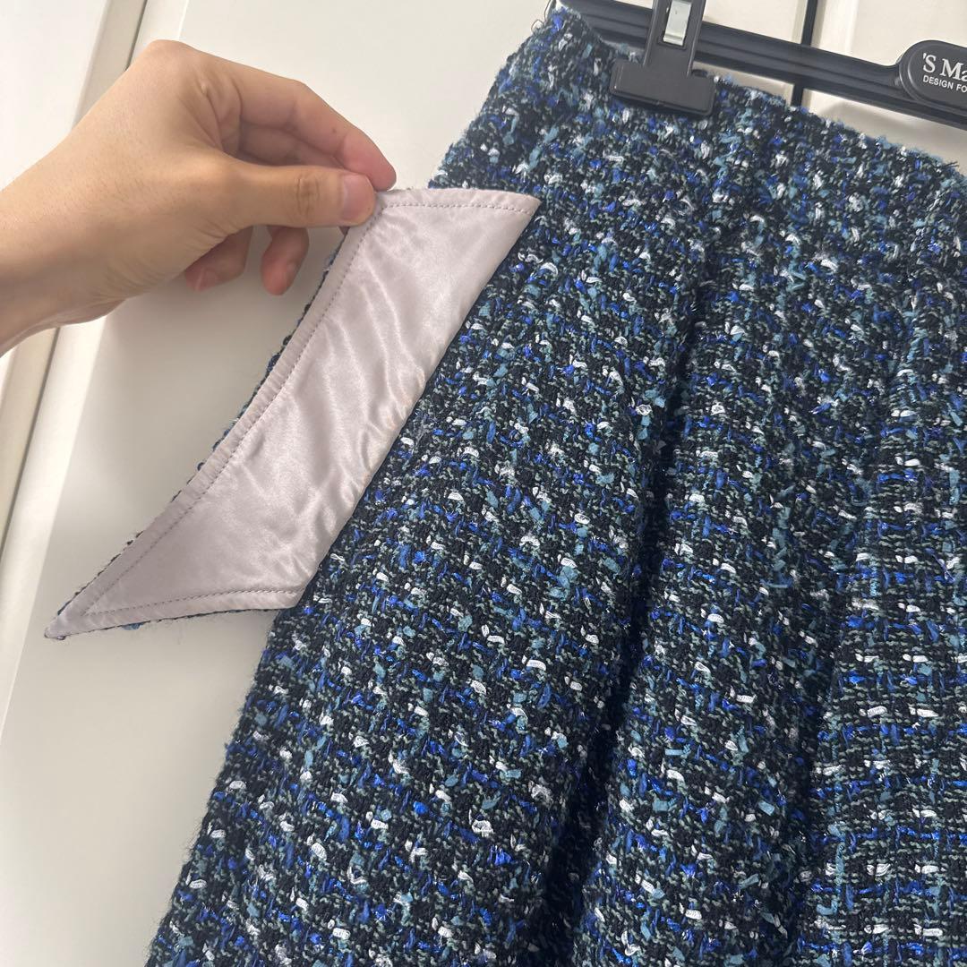 パンツ sulvam FANCY TWEED WIDE PANTS