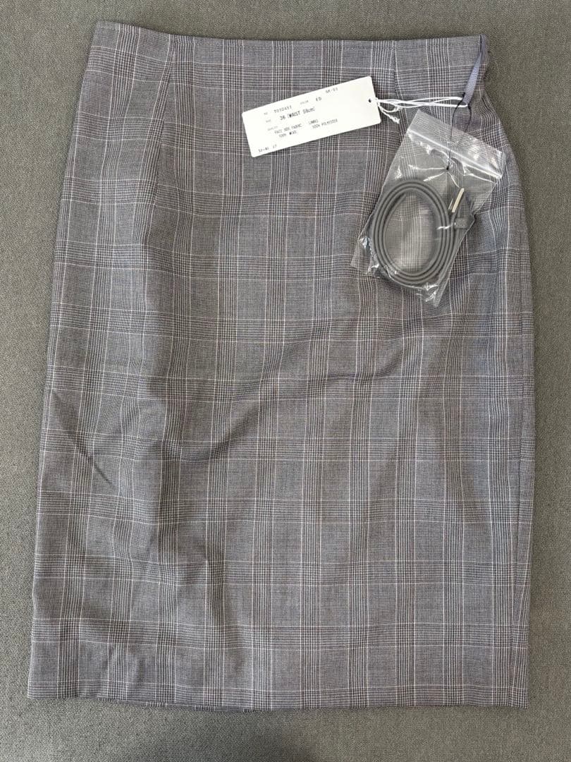 【新品】ザスーツカンパニー グレー チェック スーツ セットアップ S