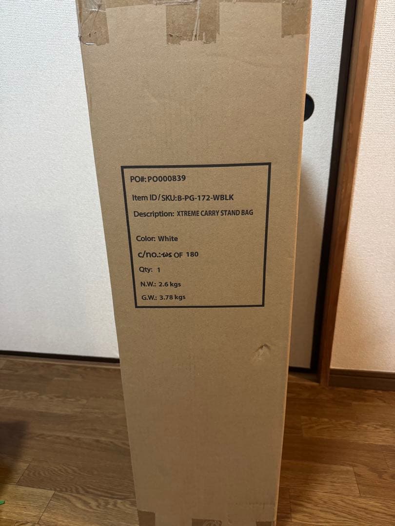 未使用　PXG エクストリーム キャディバッグ スタンド付きキャディバ