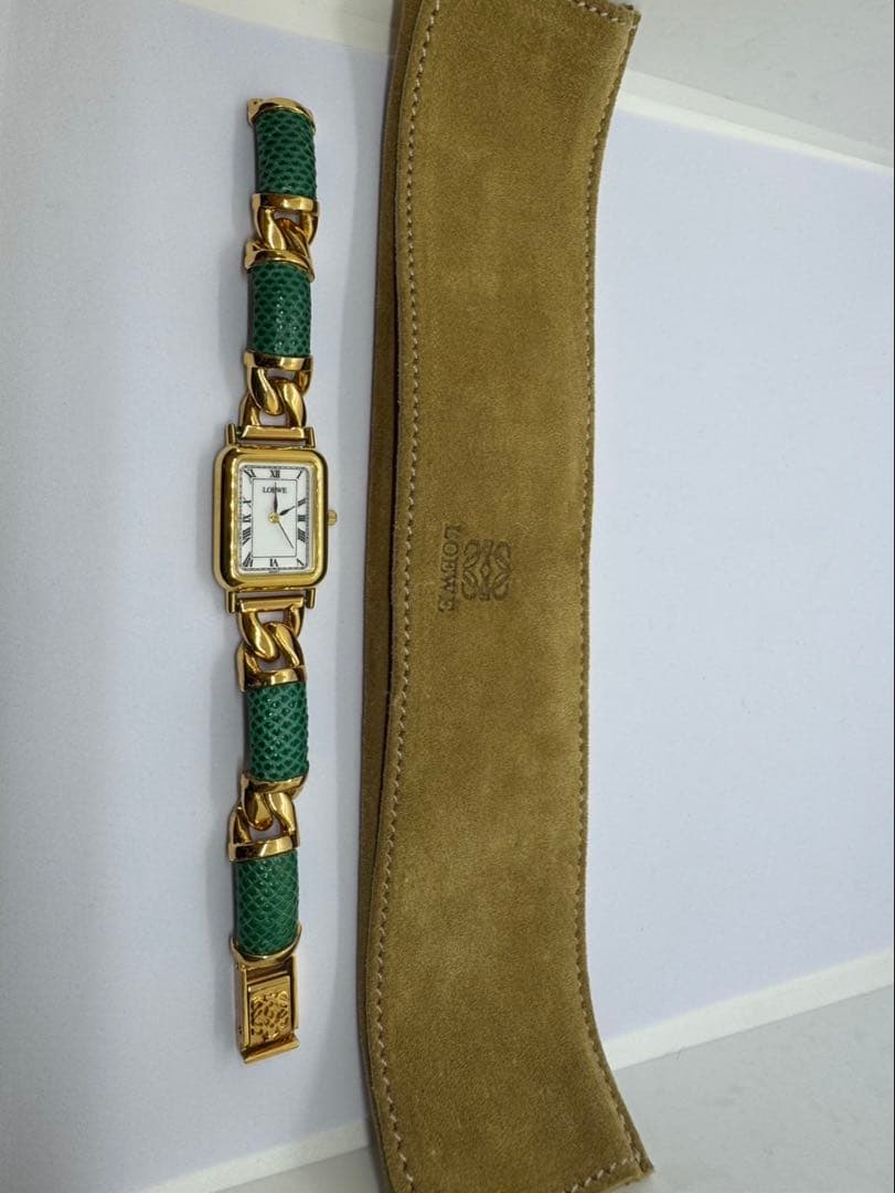 値下げ　LOEWE ロエベ アンティーク ブレスウォッチ レディース