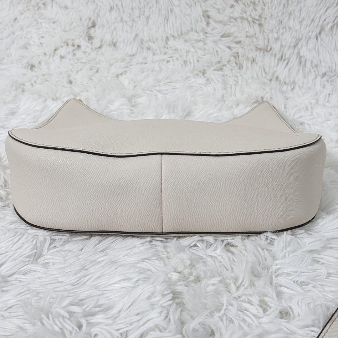 トリーバーチ アクセサリーポーチ エマーソン サフィアーノレザー　白