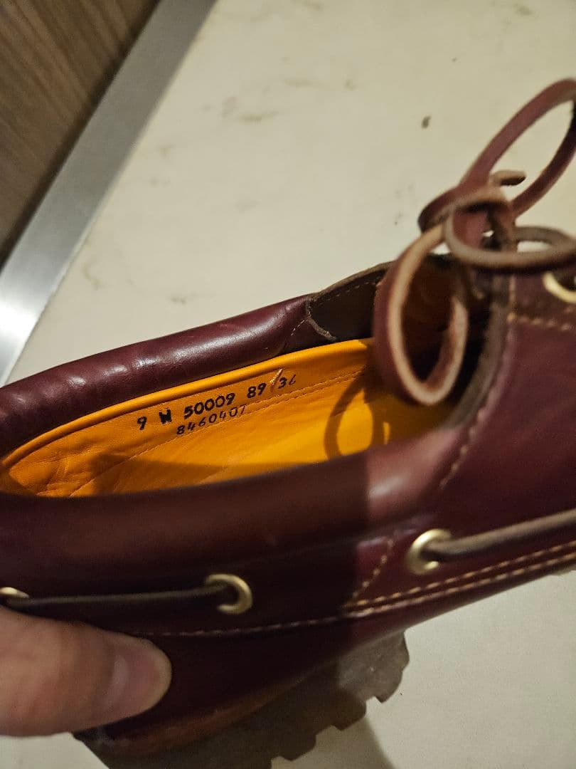 ティンバーランド 3eye クラシックラグ US9 バーガンディ 50009