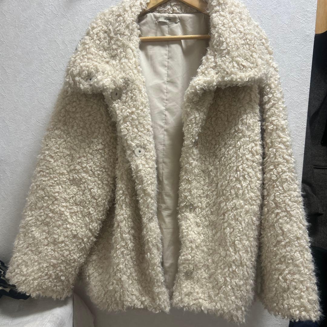 mystic フェイクファーコート プードル　サイズ1