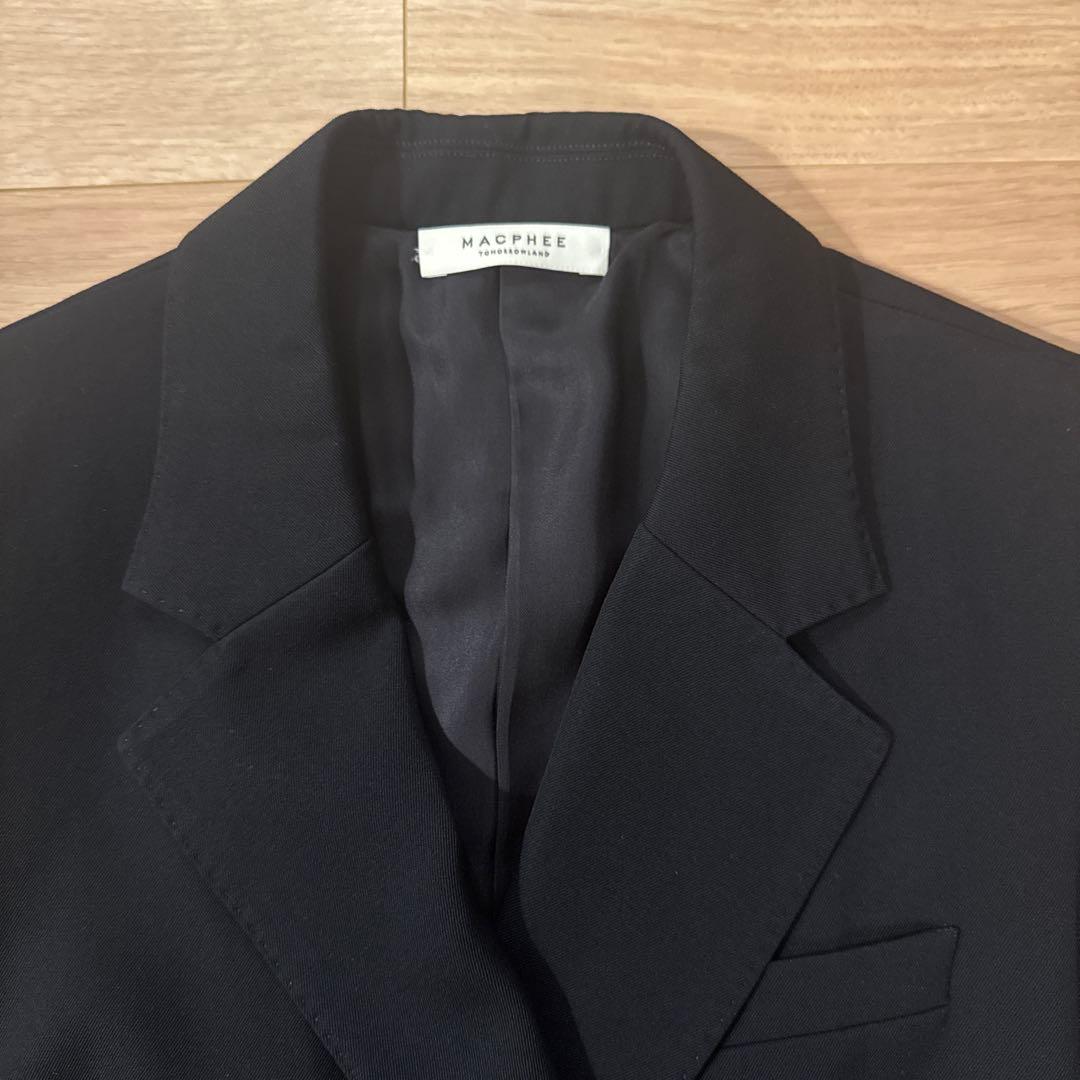 【macphee トゥモローランド】紺テーラードジャケット サイズ34