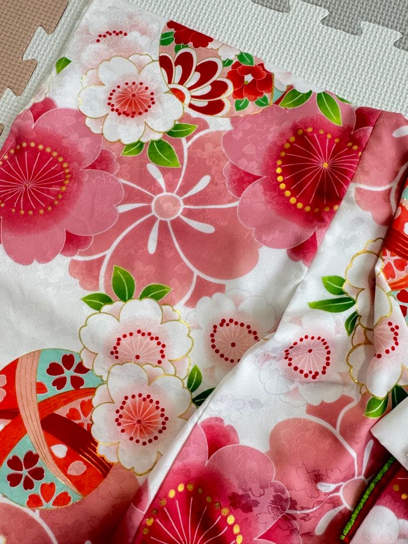 七五三　着物 3歳 被布 セット　花ひめ