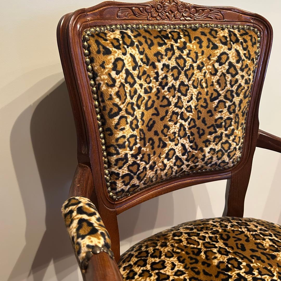 イタリア製　レオパード　チェア　椅子　一脚