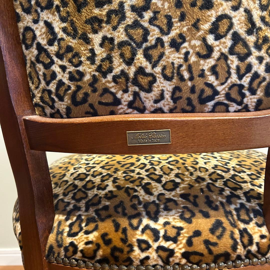 イタリア製　レオパード　チェア　椅子　一脚