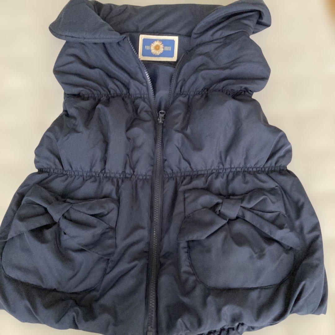 最終お値下げです!新品! ピンクハウスPINK HOUSE 中綿ベスト　ネイビー