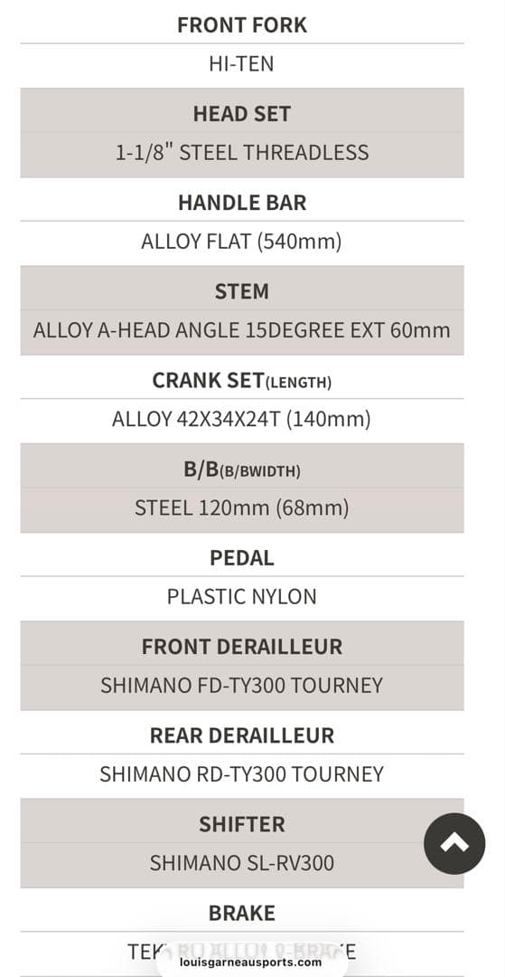 【引渡限定】LOUIS GARNEAU ルイガノ マウンテンバイク 22インチ