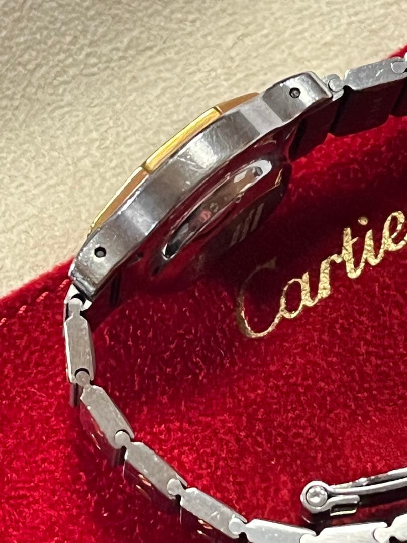 明日22時迄 訳ありCartier カルティエ サントスオクタゴン コンビSM