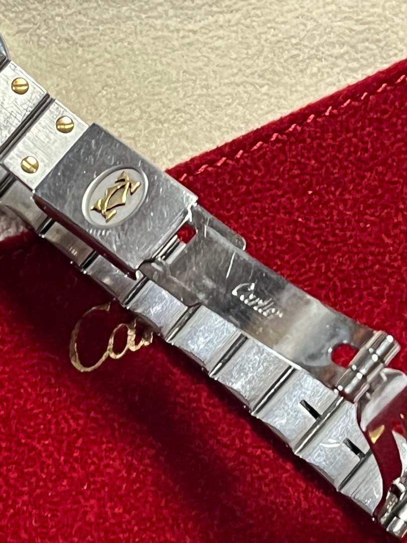 明日22時迄 訳ありCartier カルティエ サントスオクタゴン コンビSM