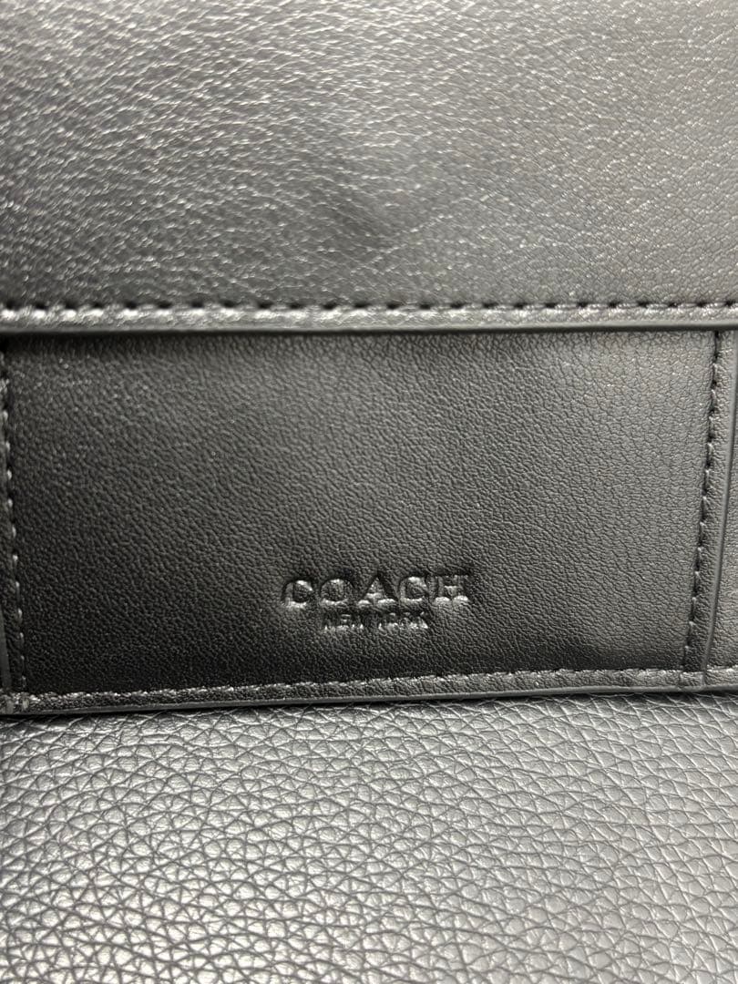 【美品】COACH 二つ折り財布 F75006 ブラック