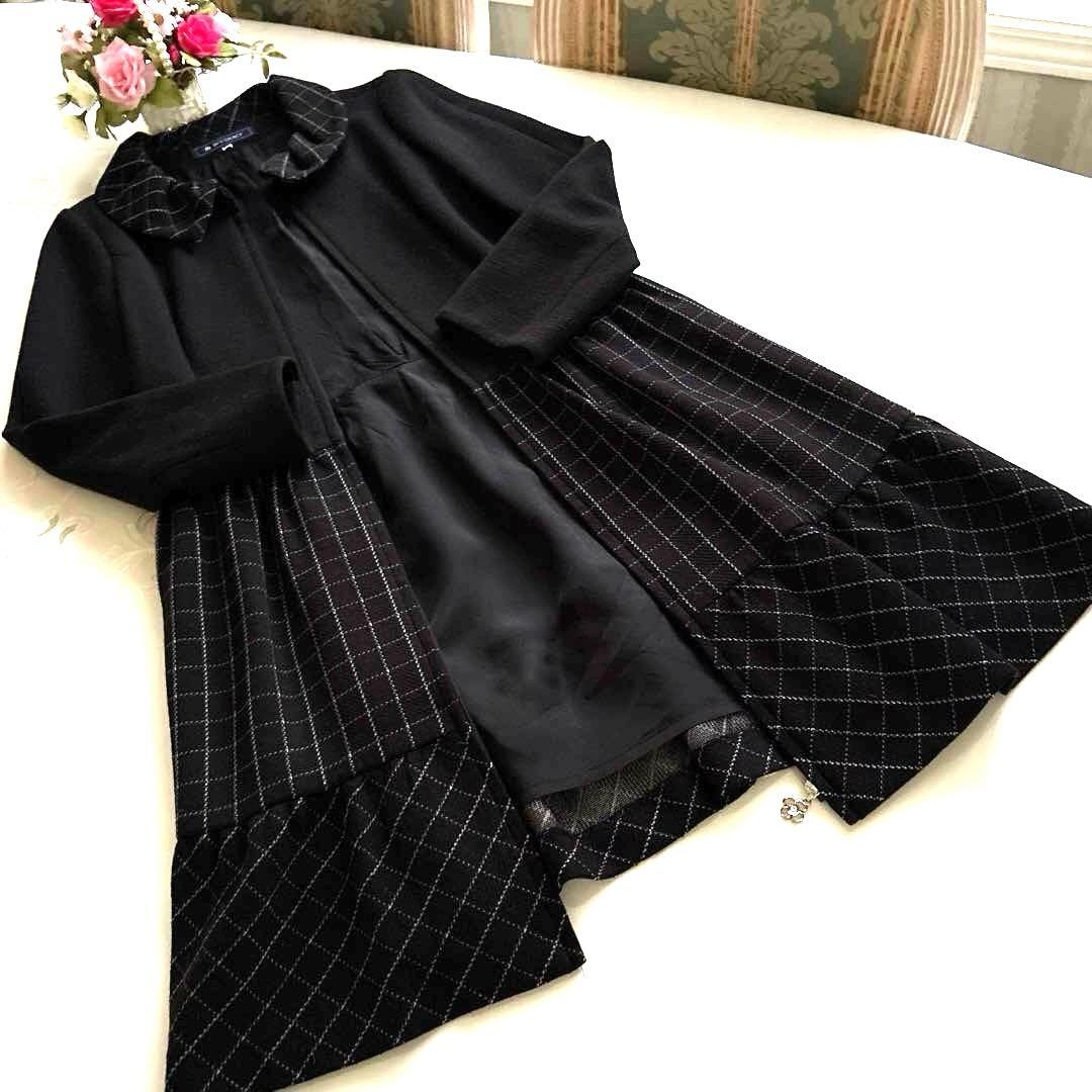 エムズグレイシー　カタログ掲載ウィンドウペンチェック　コートドレスワンピース38