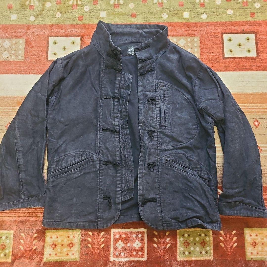 ポータークラシック チャイナジャケット モールスキン雰囲気良 M