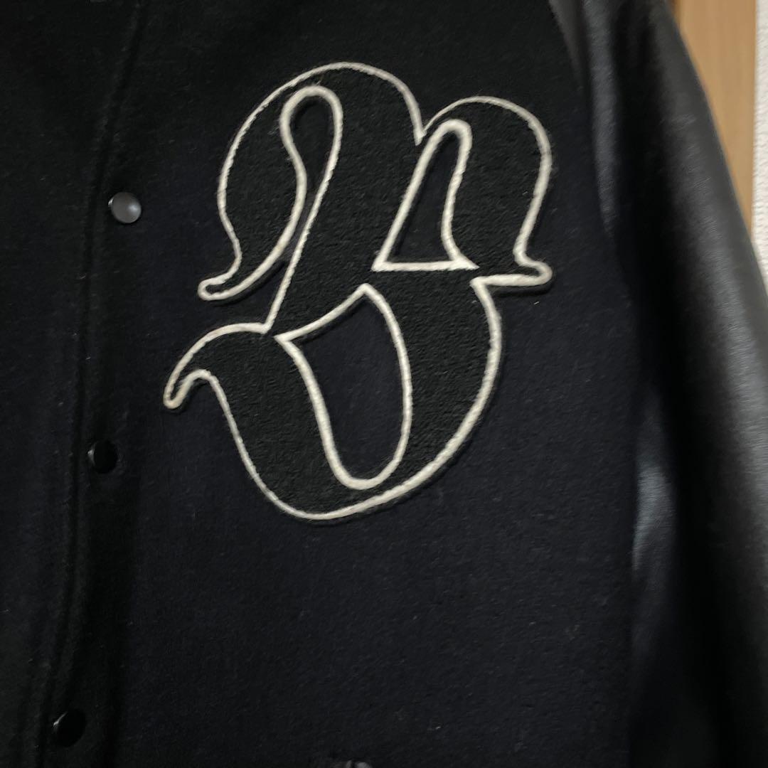 BOUNTY HUNTER 本革 カウレザー ウール スタジャン 黒