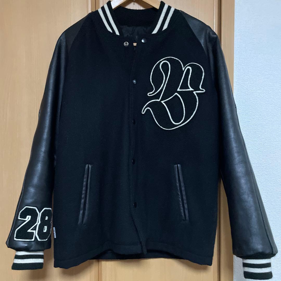 BOUNTY HUNTER 本革 カウレザー ウール スタジャン 黒