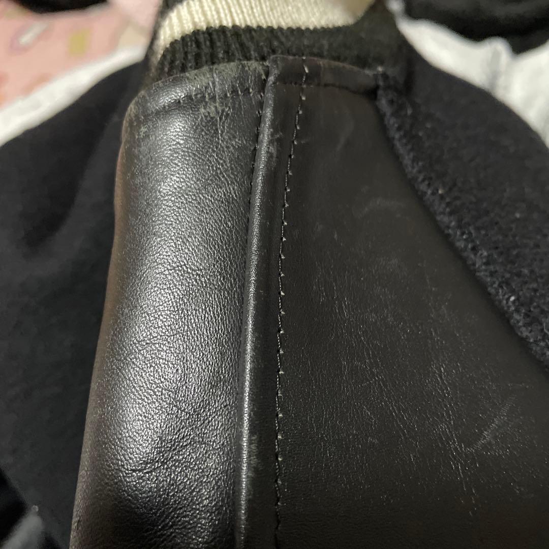 BOUNTY HUNTER 本革 カウレザー ウール スタジャン 黒