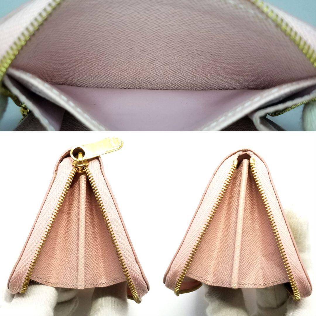 専用ルイヴィトン ダミエ アズール ジッピーパース ケース 小銭入 ピンク