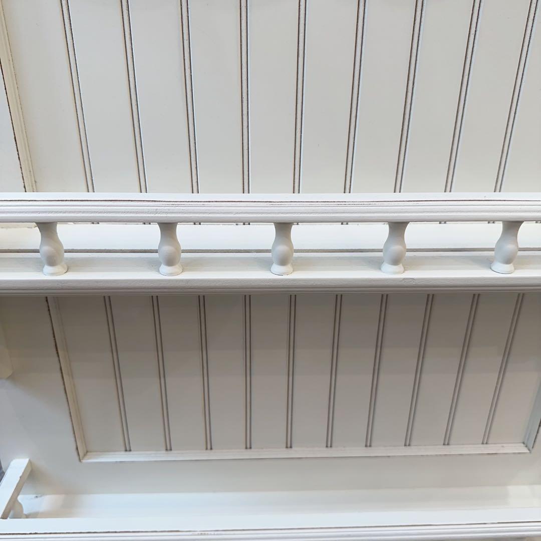 フレンチアンティークシャビー壁掛け シェルフ　モール　ワイド640