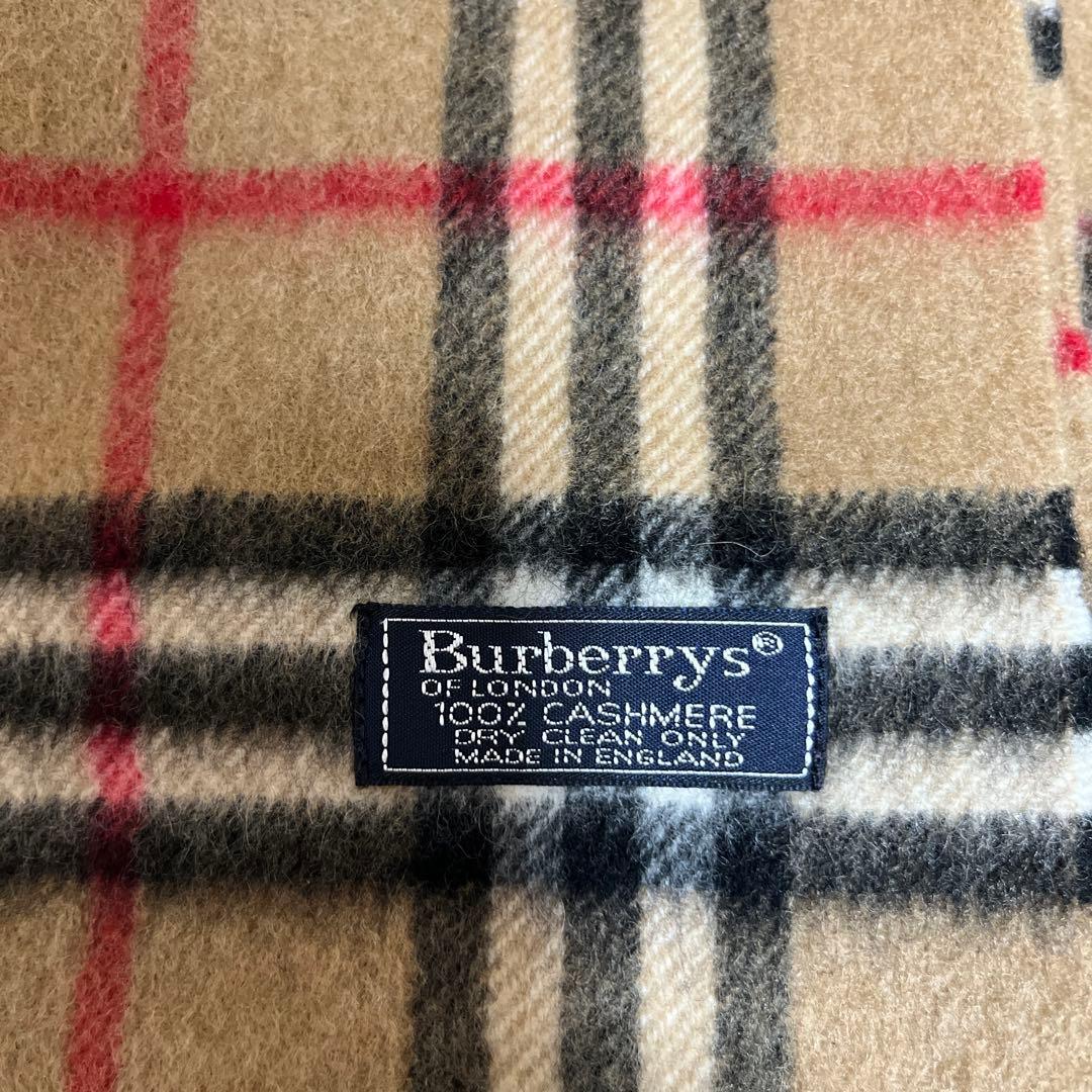 【極美品】バーバリー マフラー カシミヤ100%　英国製　メンズ レディース