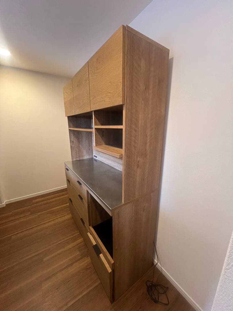 お値下げ【送料込み】unico ADDAY アディ キッチンボード 食器棚