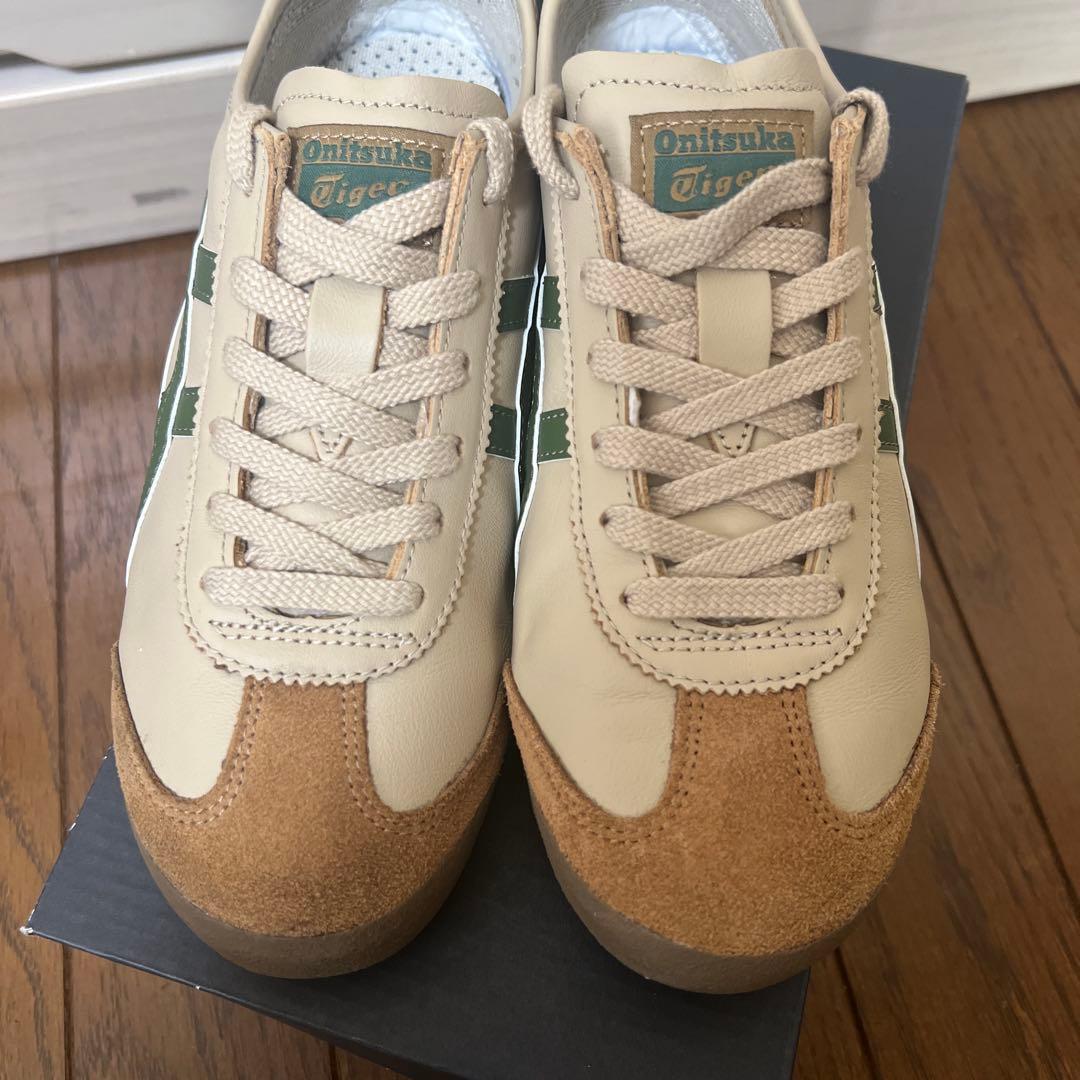 Onitsuka Tiger カジュアルスニーカー ベージュ/グリーン