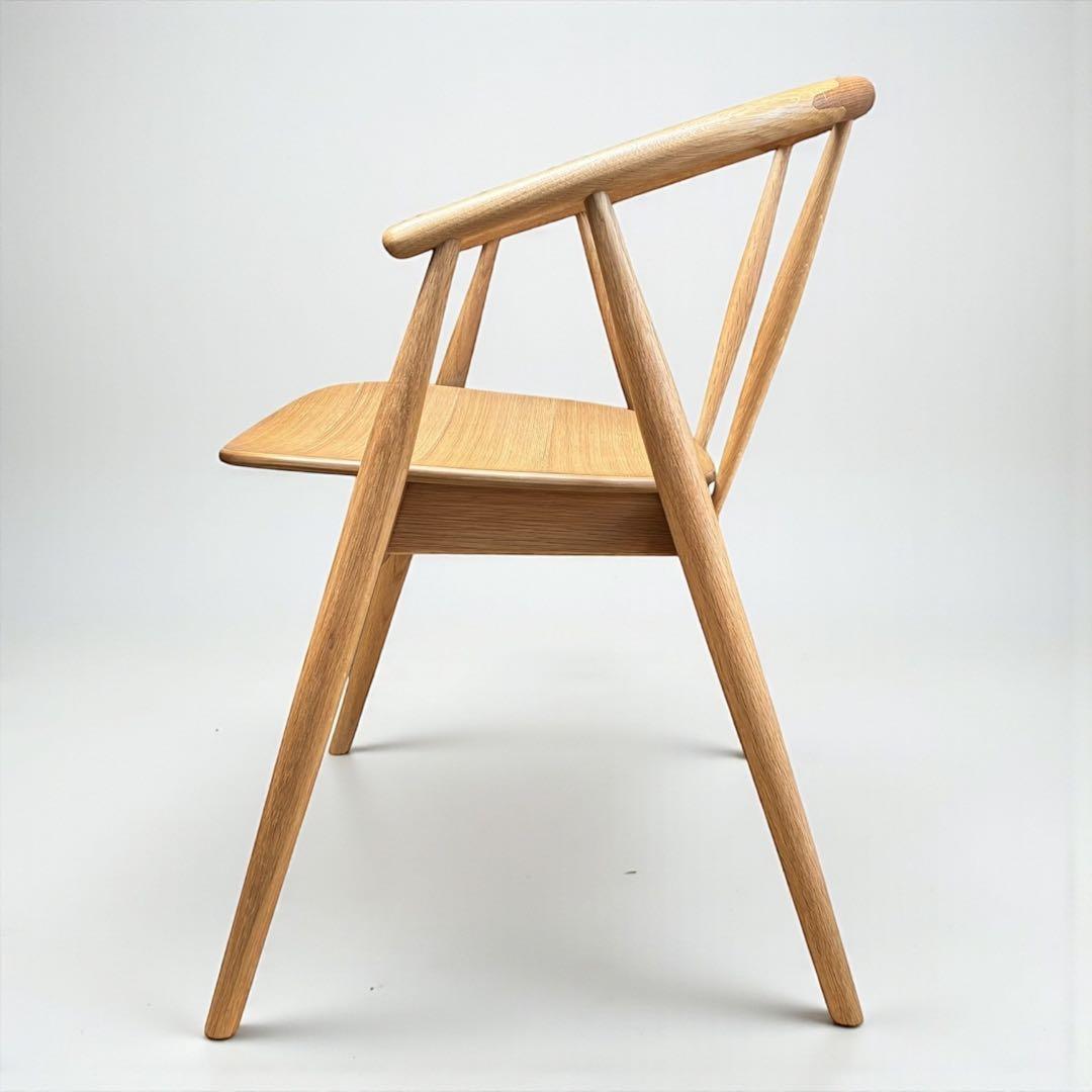 【美品】LIVING HOUSE トランク2 チェア オーク無垢材 小林幹也