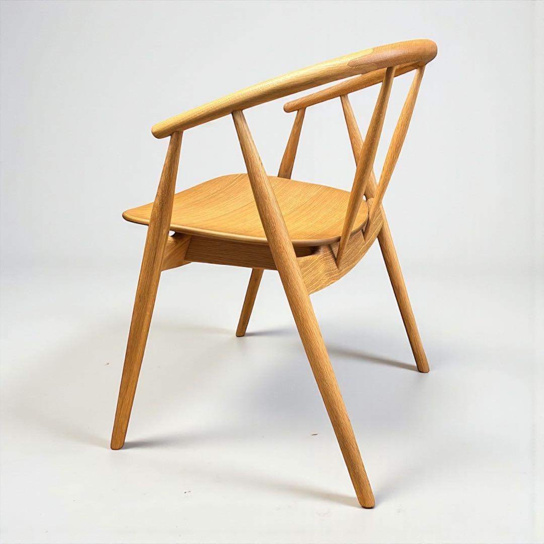 【美品】LIVING HOUSE トランク2 チェア オーク無垢材 小林幹也