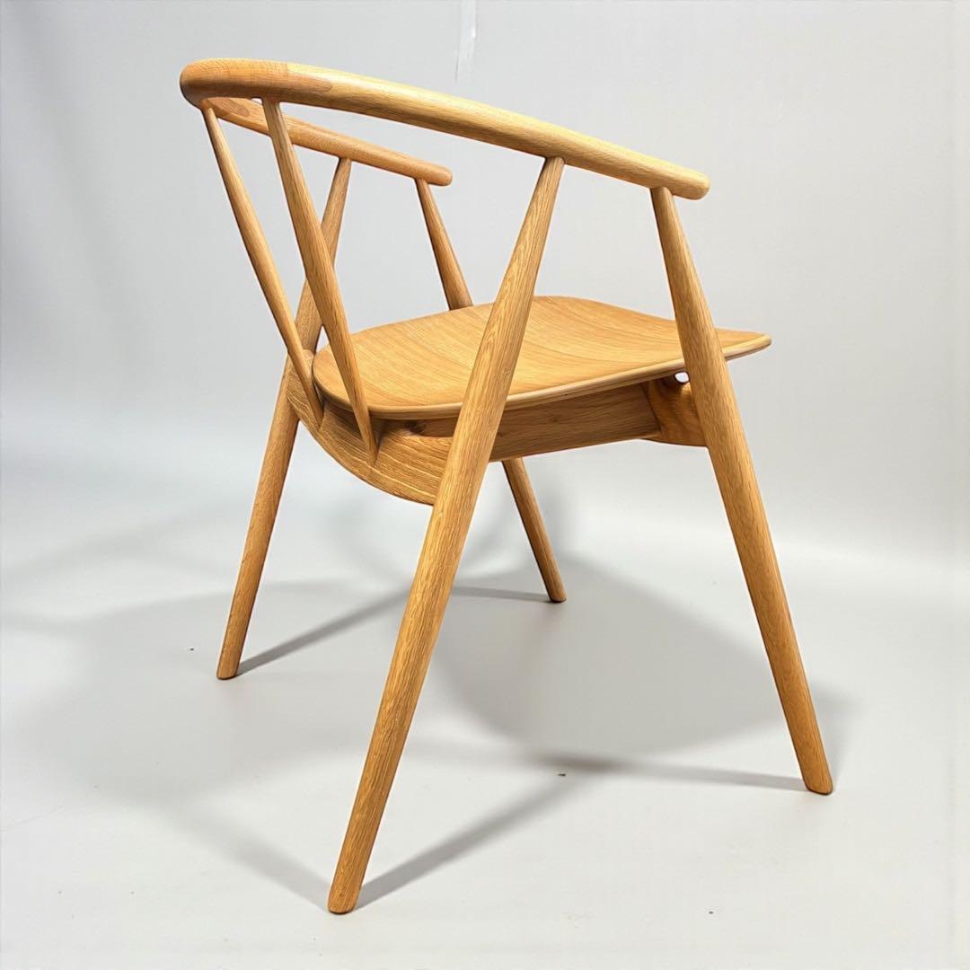 【美品】LIVING HOUSE トランク2 チェア オーク無垢材 小林幹也