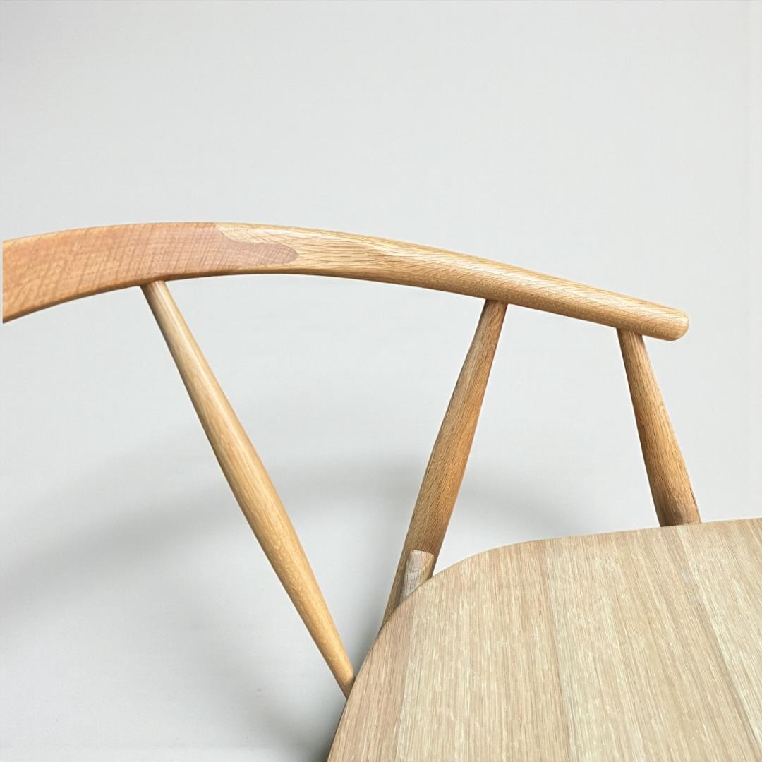 【美品】LIVING HOUSE トランク2 チェア オーク無垢材 小林幹也