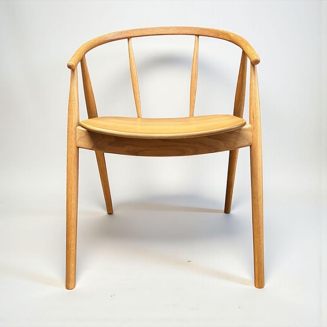 【美品】LIVING HOUSE トランク2 チェア オーク無垢材 小林幹也