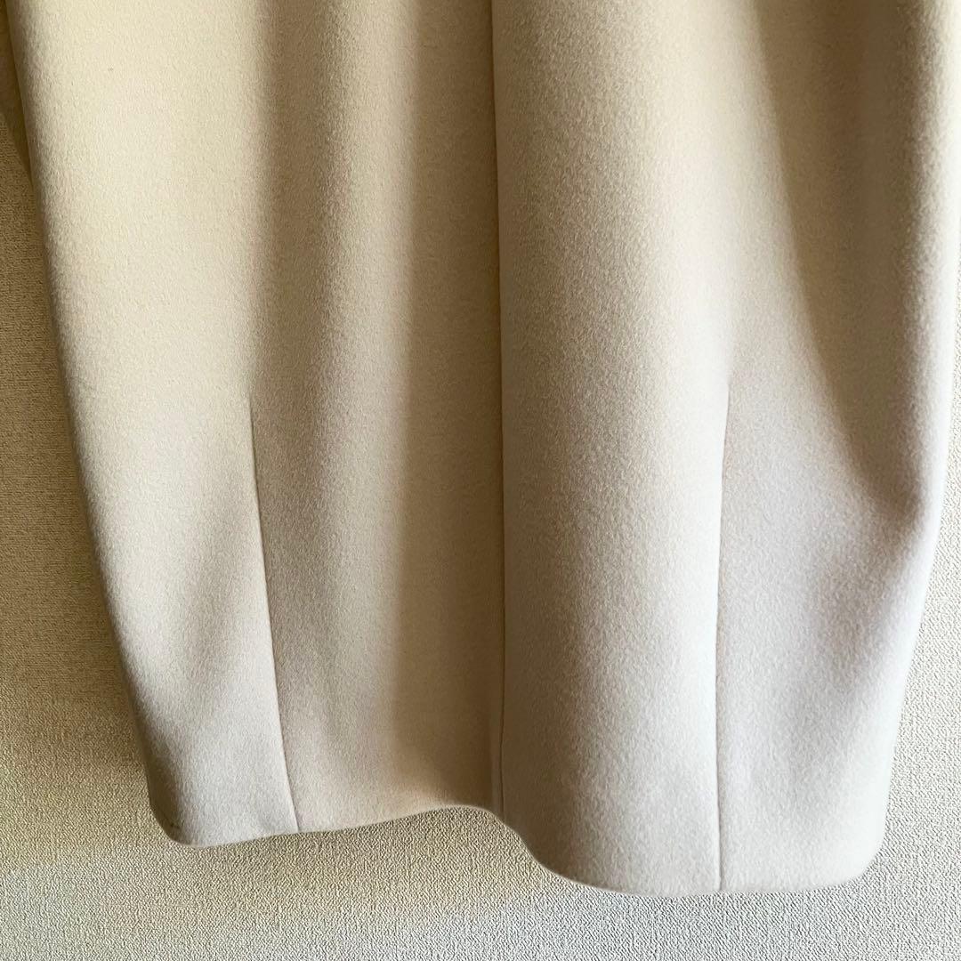 未使用✨SLOBE IENAハミルトン ノーカラーウールコート 36 ベージュ