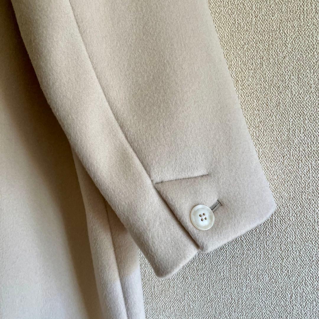 未使用✨SLOBE IENAハミルトン ノーカラーウールコート 36 ベージュ