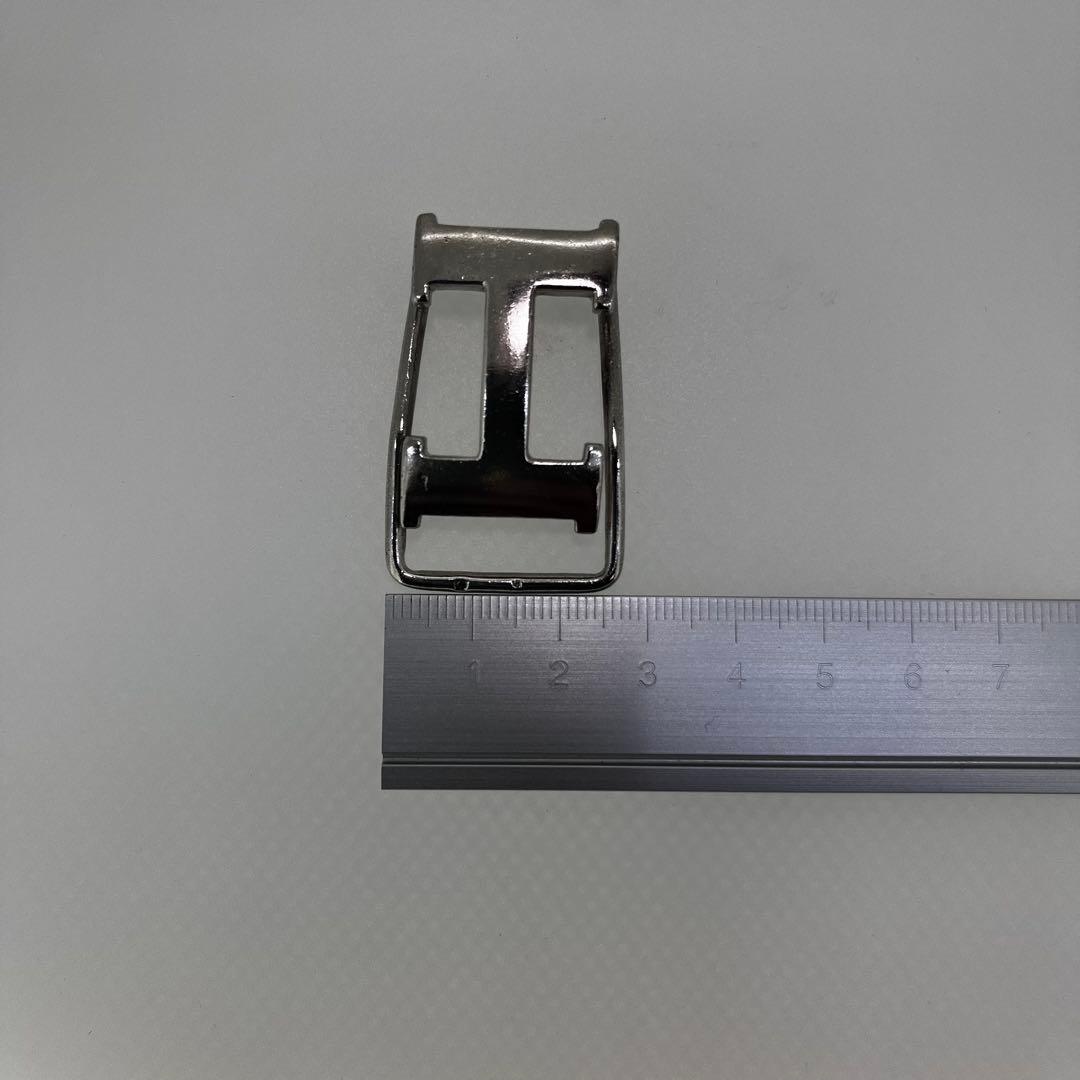 HERMES エルメス　Hロゴ　マネークリップ　シルバー