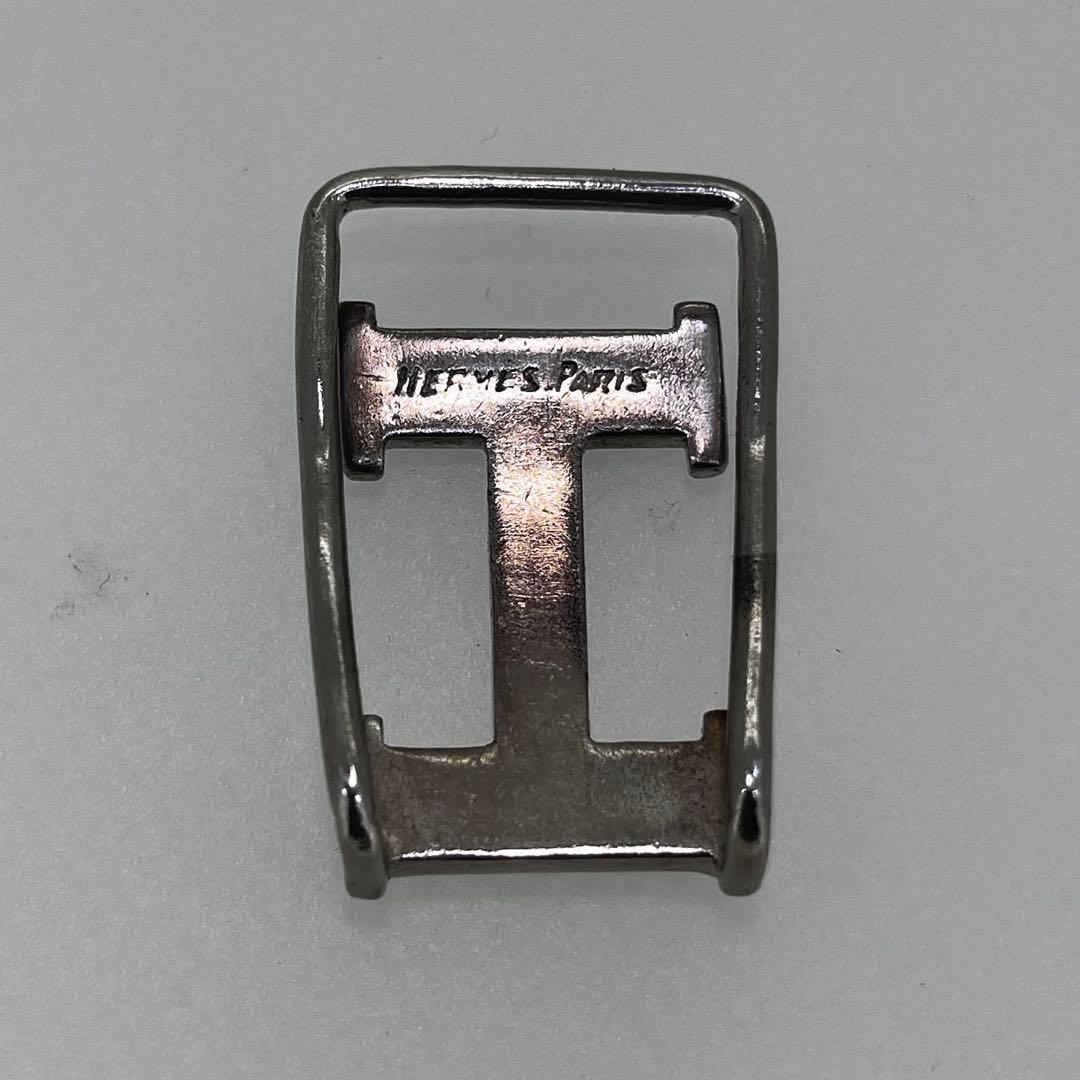HERMES エルメス　Hロゴ　マネークリップ　シルバー
