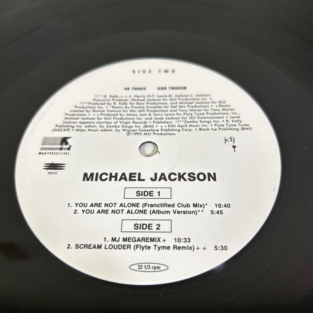マイケル・ジャクソン　You Are Not Alone レコード