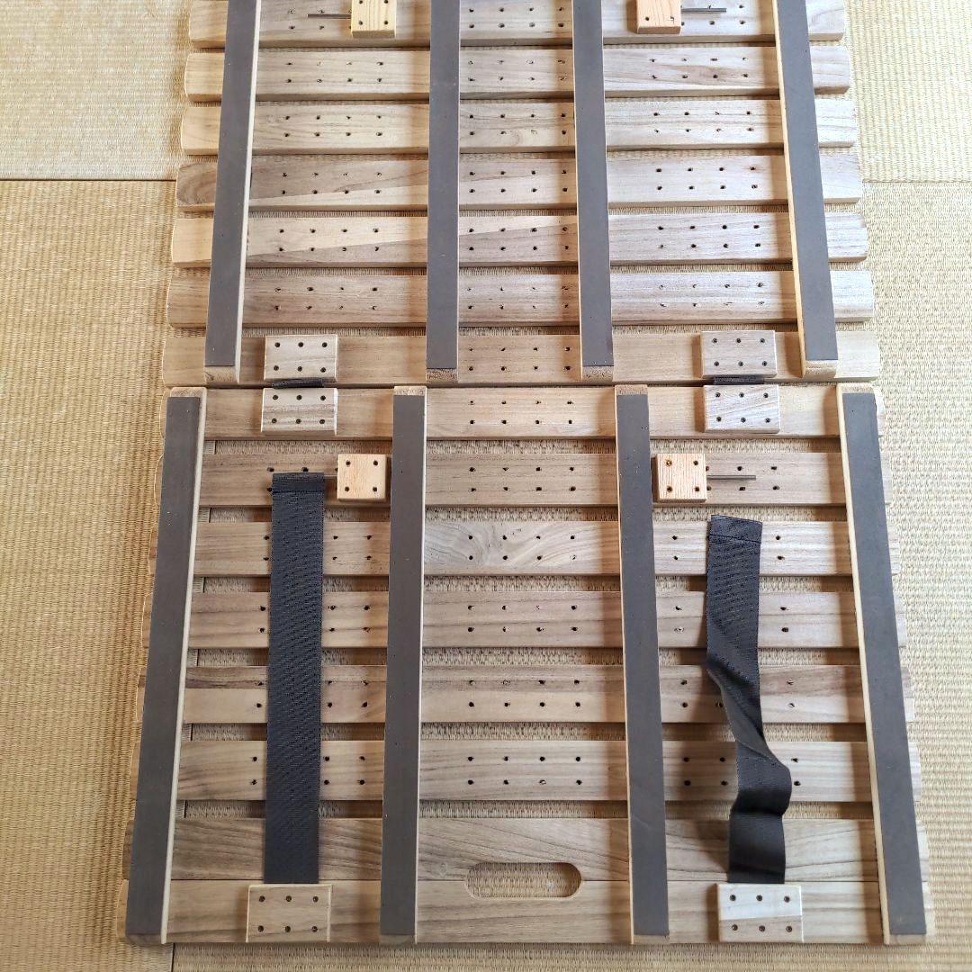 木製すのこベッド すのこマット　ダブルサイズ